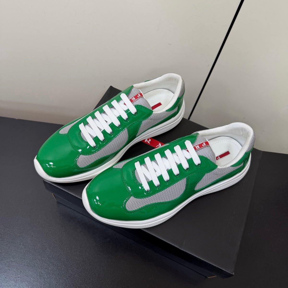 Prada America's Cup Sneaker in Patent Leather