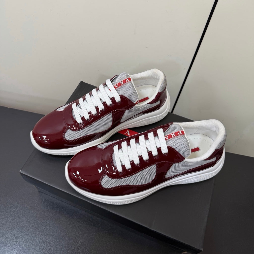 Prada America's Cup Sneaker in Patent Leather