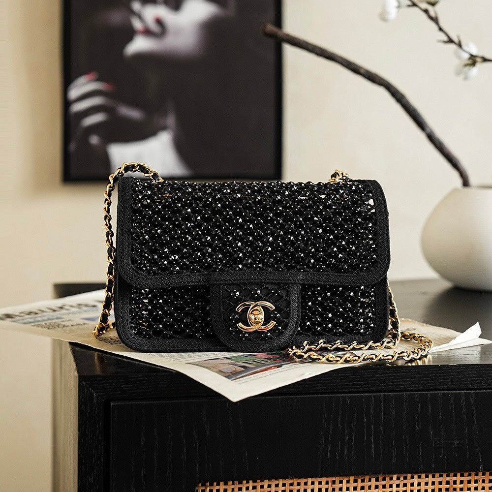 Chanel Small Flap Bag in Mesh AS6353