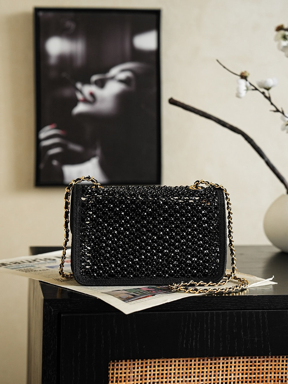 Chanel Small Flap Bag in Mesh AS6353