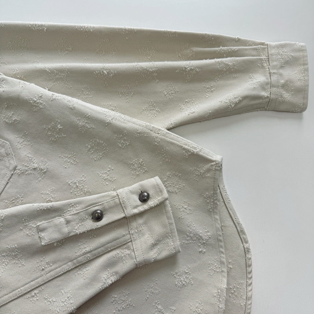 LV 1AKOHM Monogram Denim Overshirt In Punch Needle