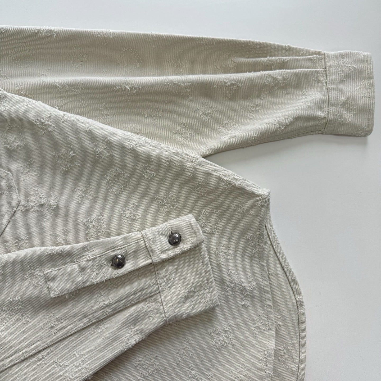 LV 1AKOHM Monogram Denim Overshirt In Punch Needle