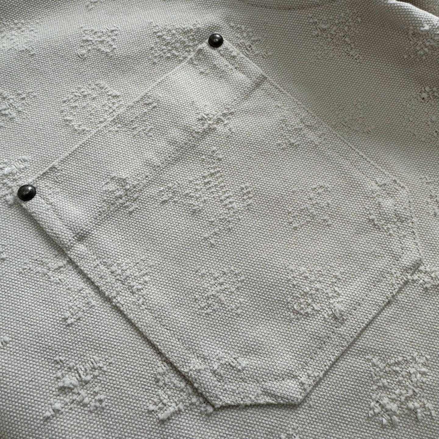 LV 1AKOHM Monogram Denim Overshirt In Punch Needle