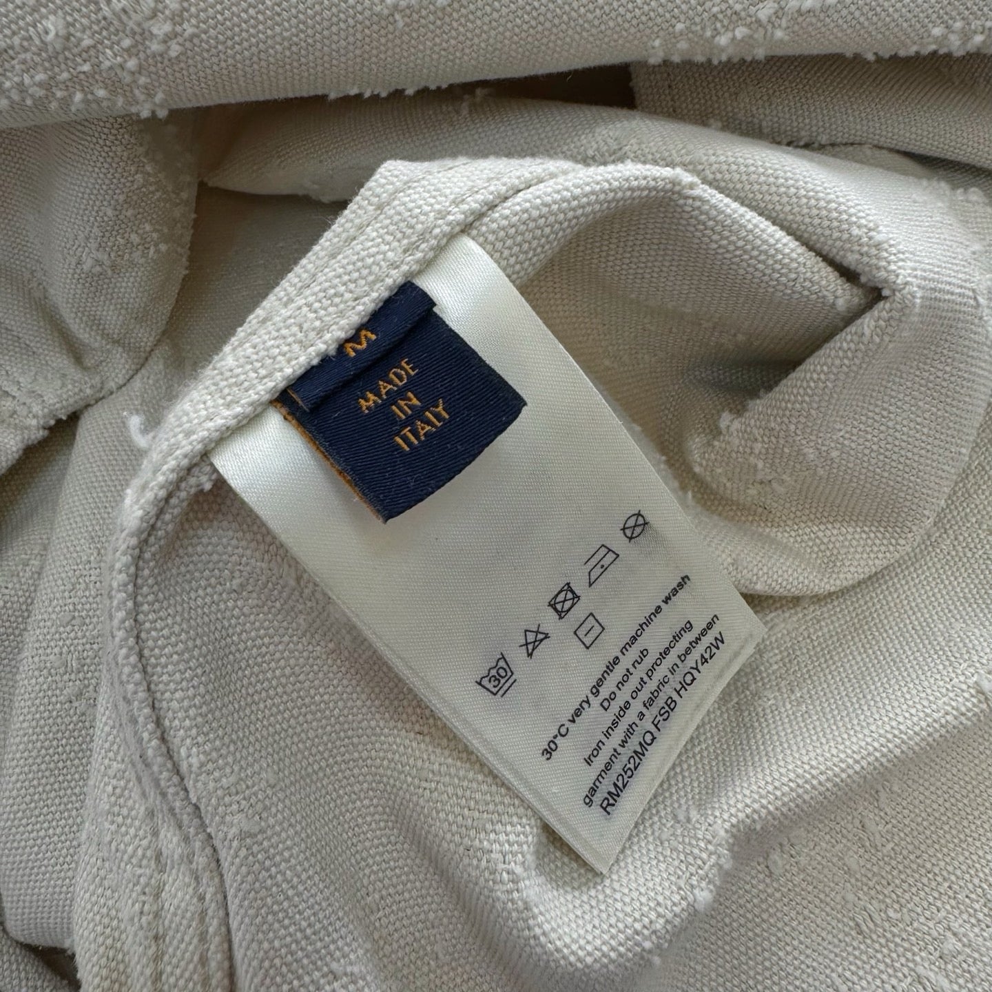 LV 1AKOHM Monogram Denim Overshirt In Punch Needle