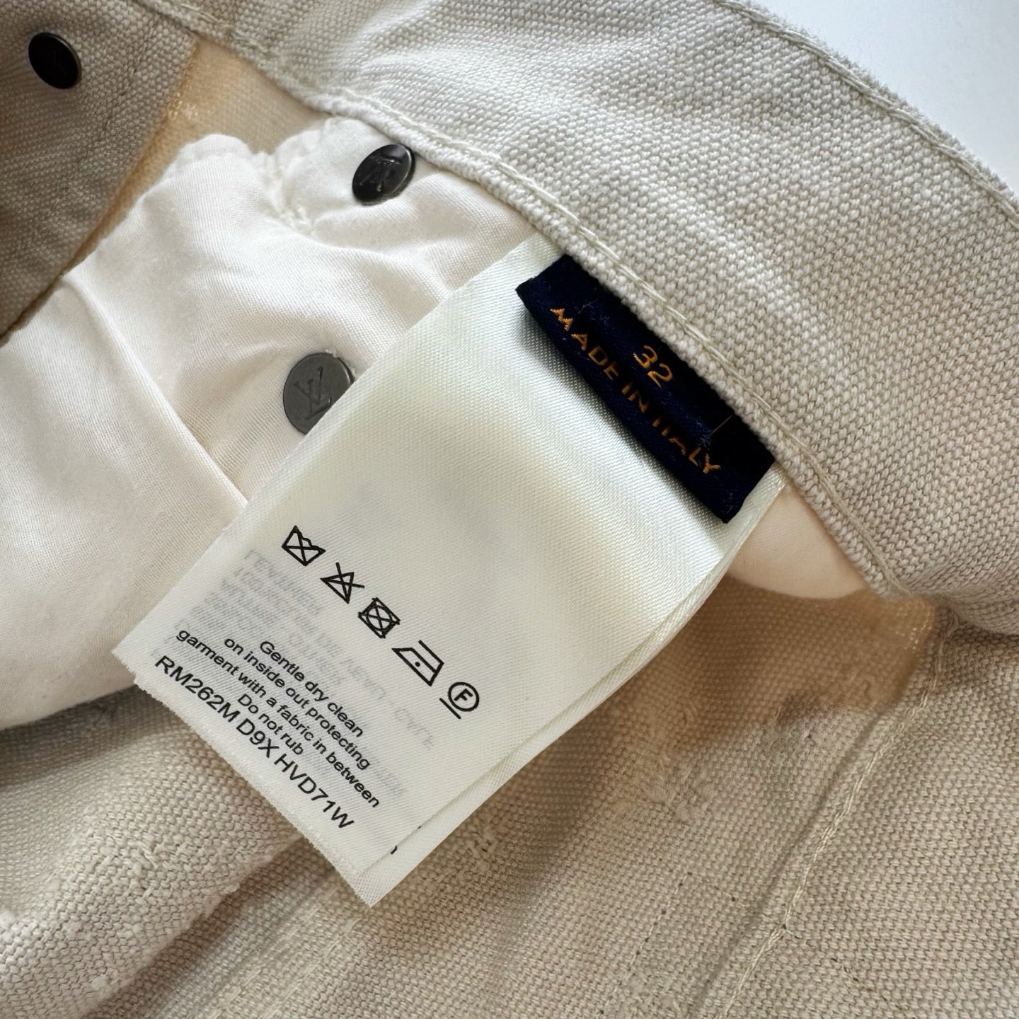 LV 1AKOHX Monogram Needle-Punched Denim Skate Pants