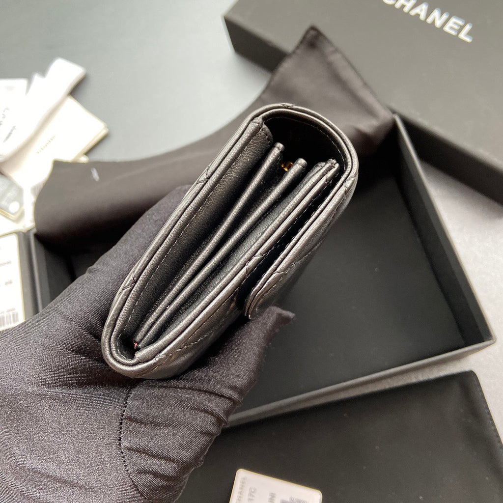Chanel Long Flap Wallet in Lambskin