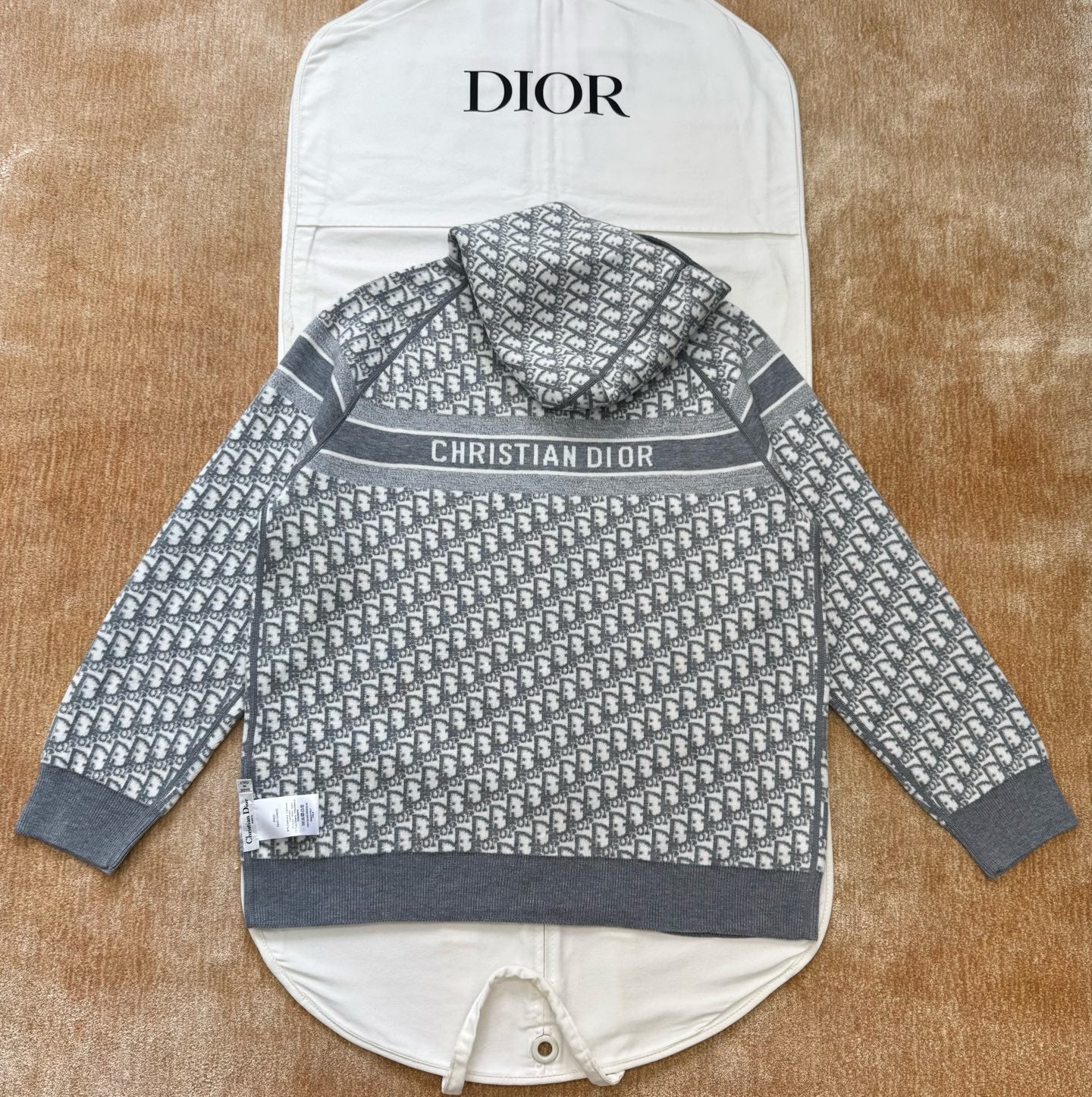 Dior Reversible Oblique Cashmere Hoodie