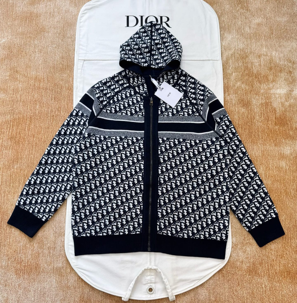 Dior Reversible Oblique Cashmere Hoodie