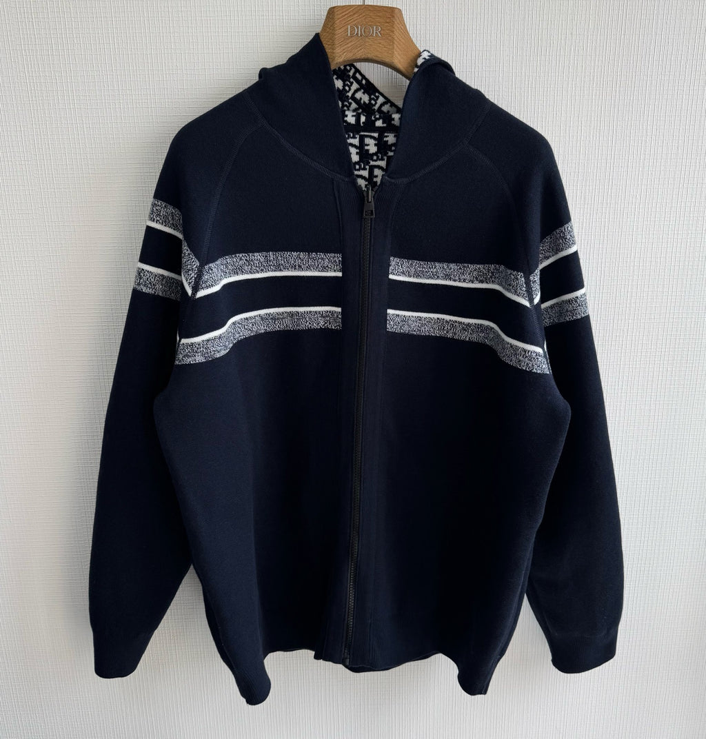 Dior Reversible Oblique Cashmere Hoodie