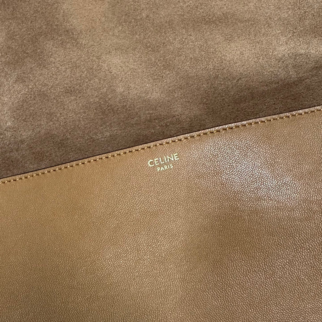 Celine Soft Triomphe Besace In Supple Shiny Lambskin