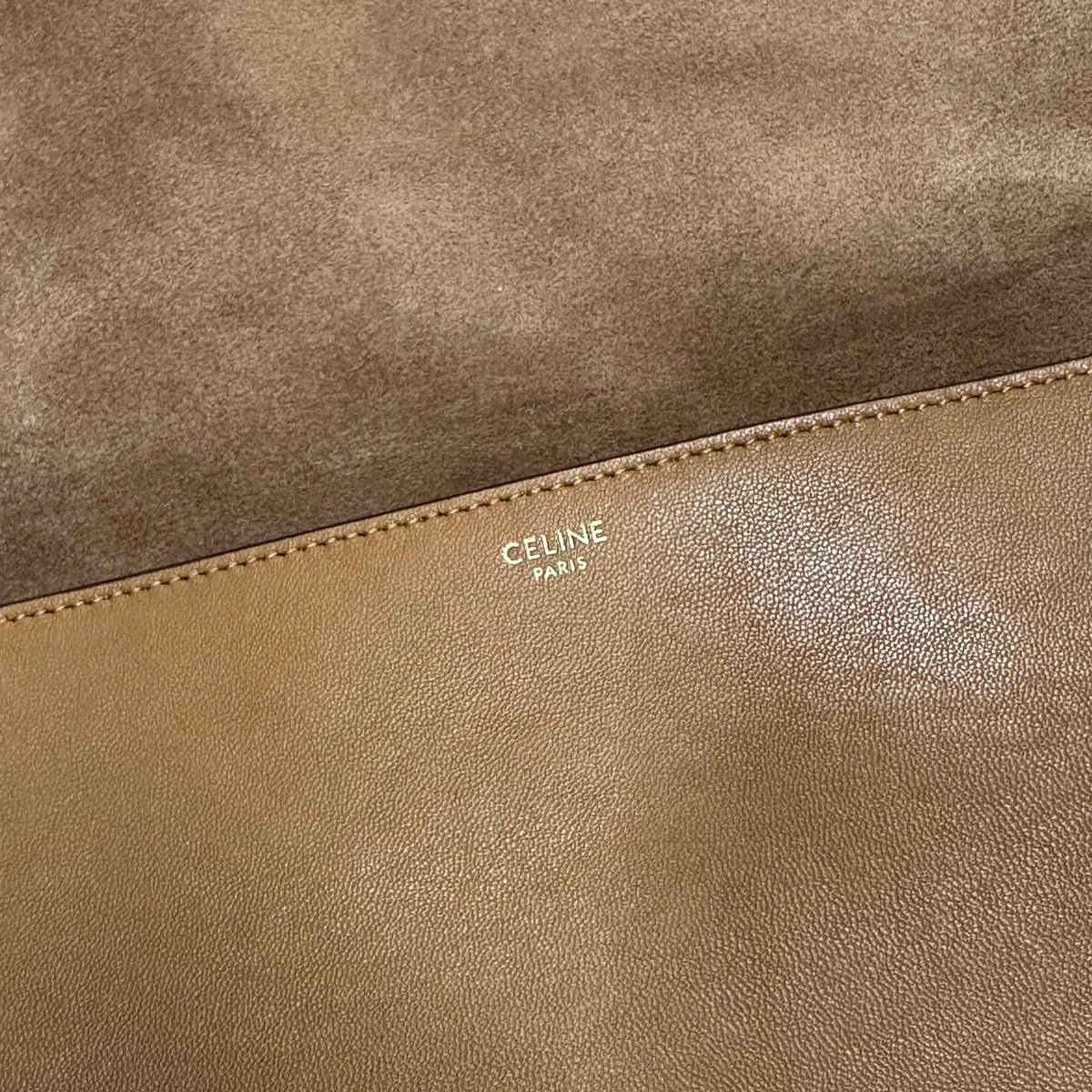 Celine Soft Triomphe Besace In Supple Shiny Lambskin