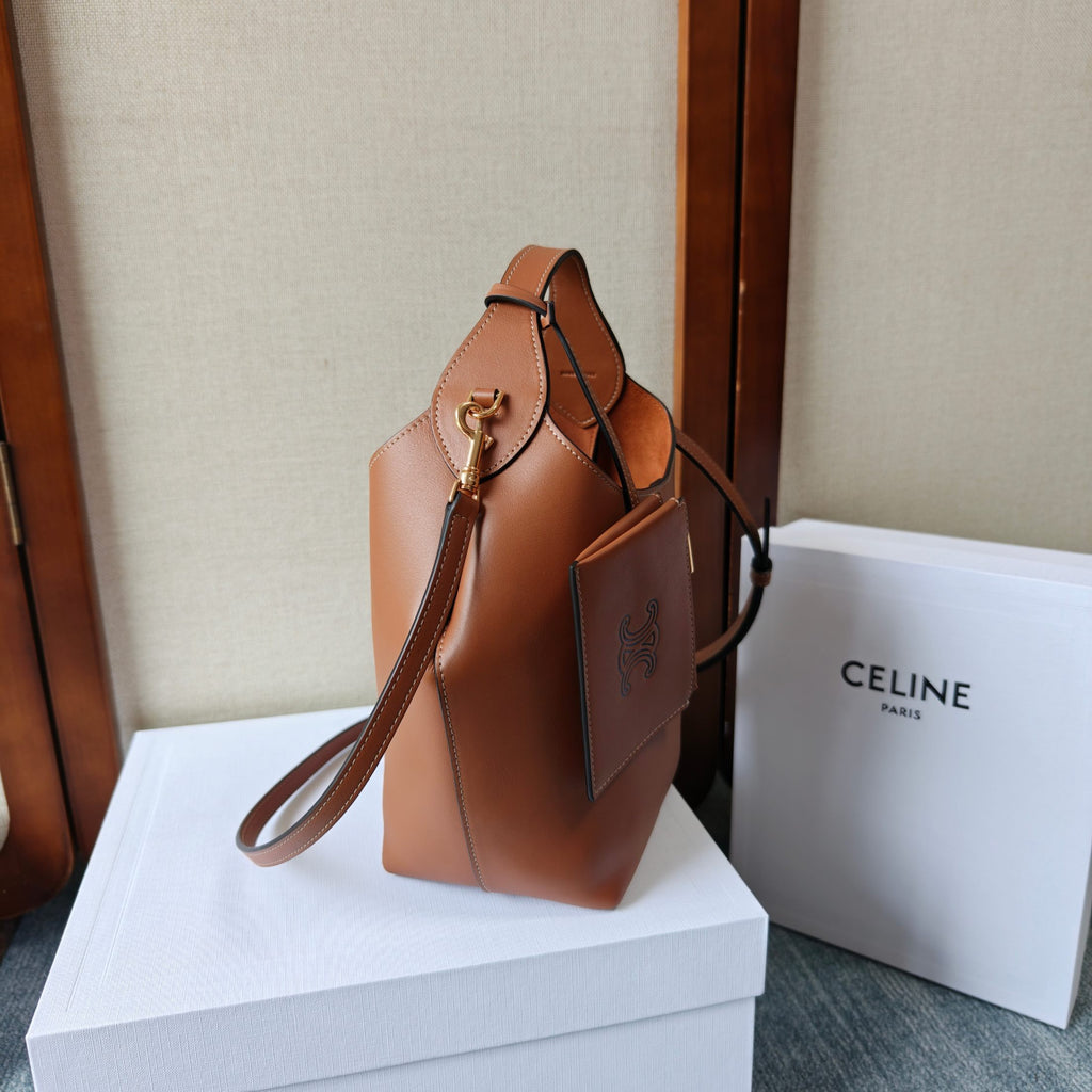 Celine Small Hobo In Supple Smooth Calfskin