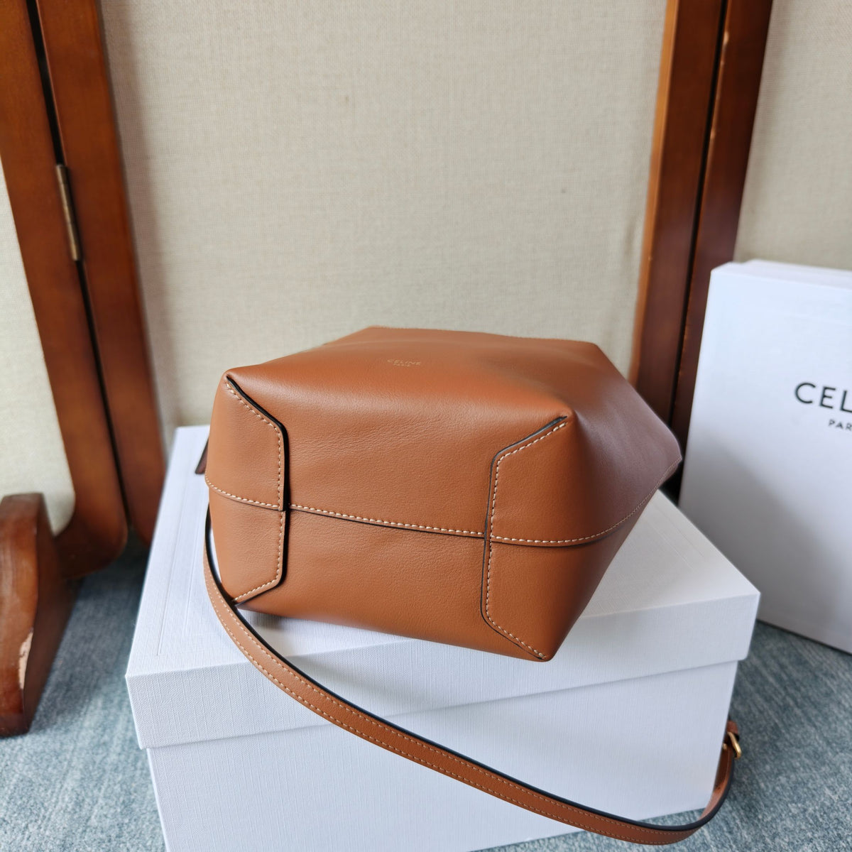 Celine Small Hobo In Supple Smooth Calfskin