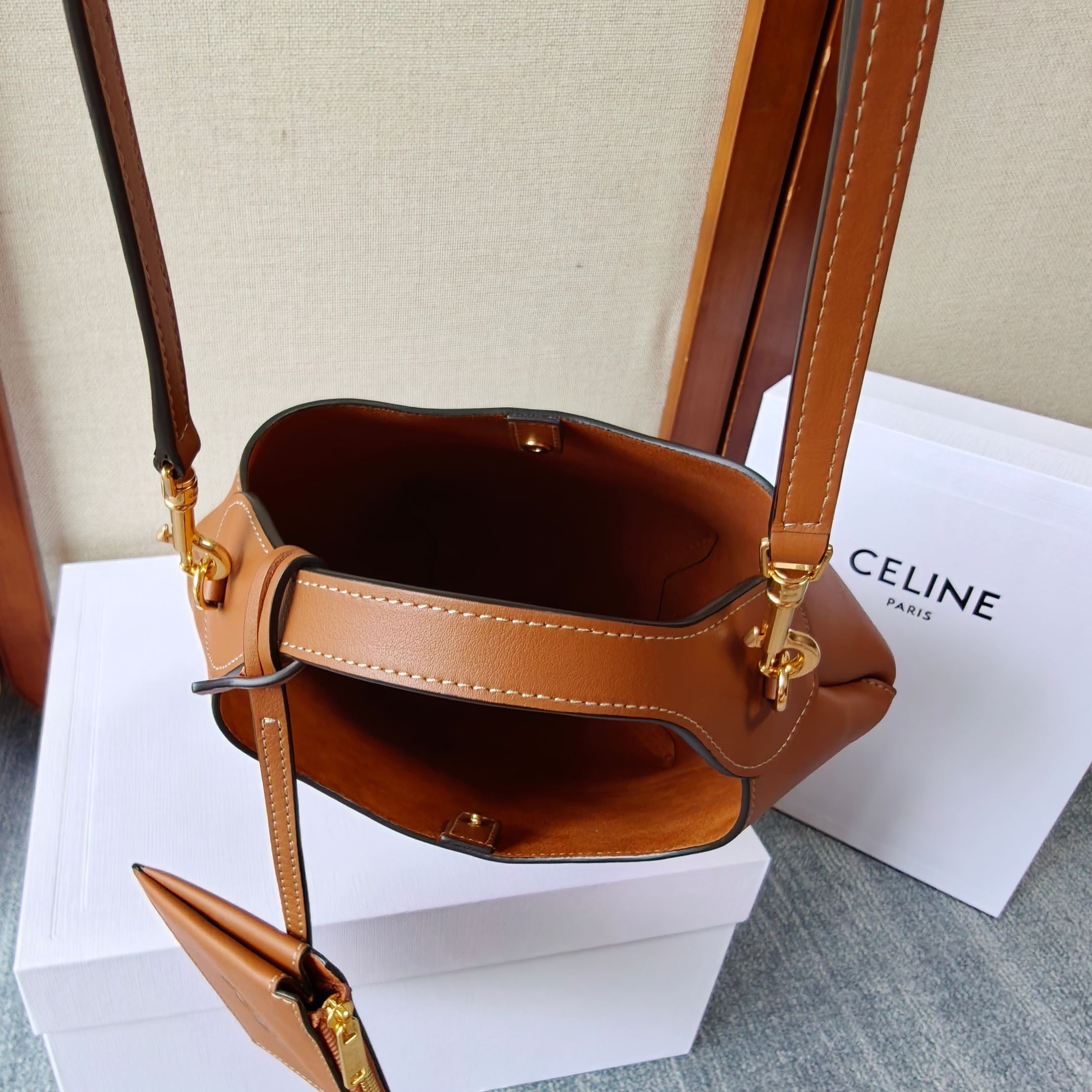 Celine Small Hobo In Supple Smooth Calfskin