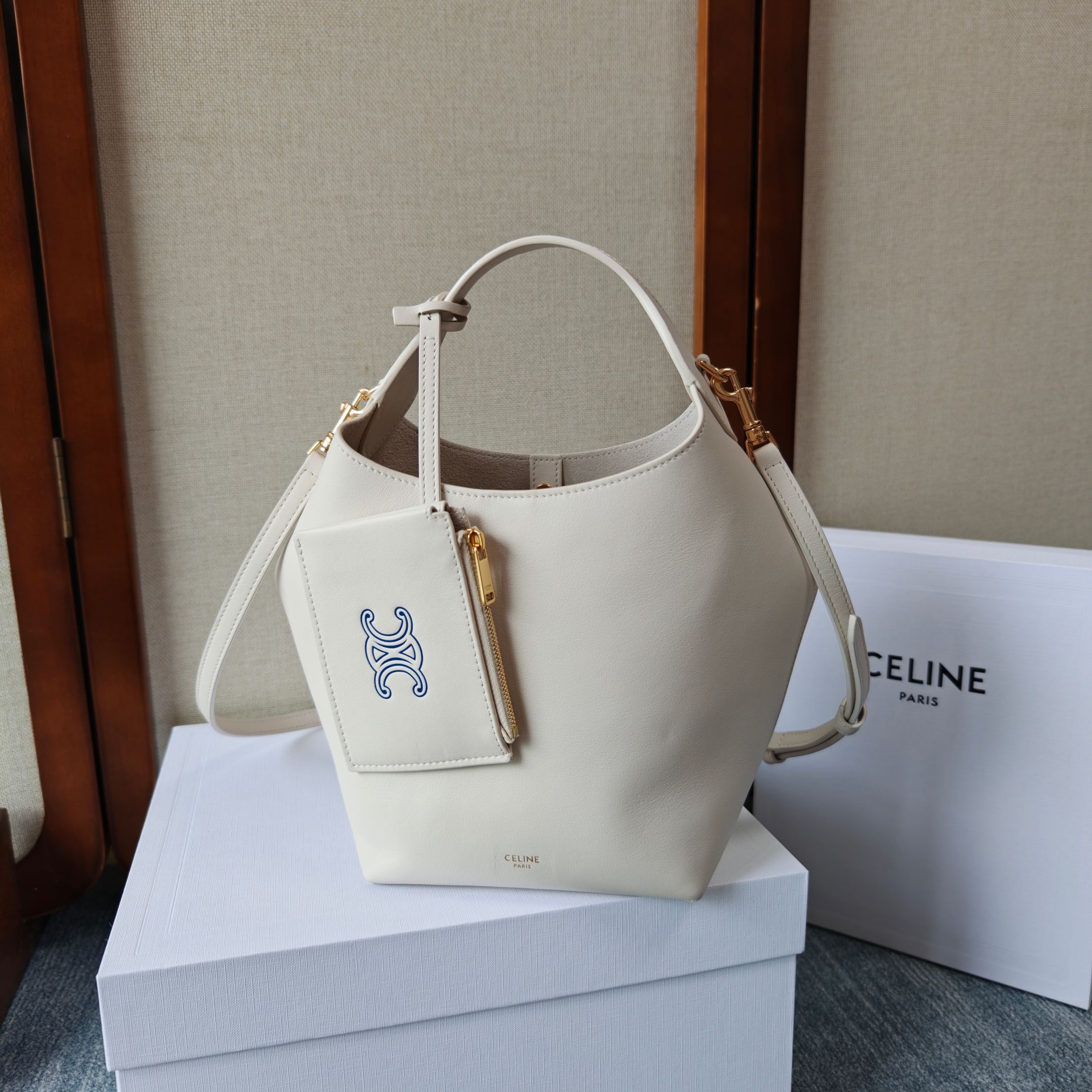 Celine Small Hobo In Supple Smooth Calfskin