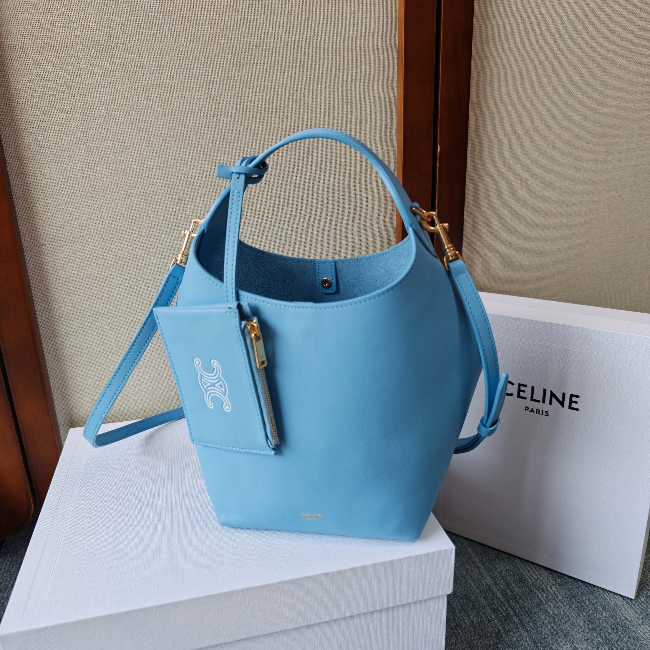 Celine Small Hobo In Supple Smooth Calfskin