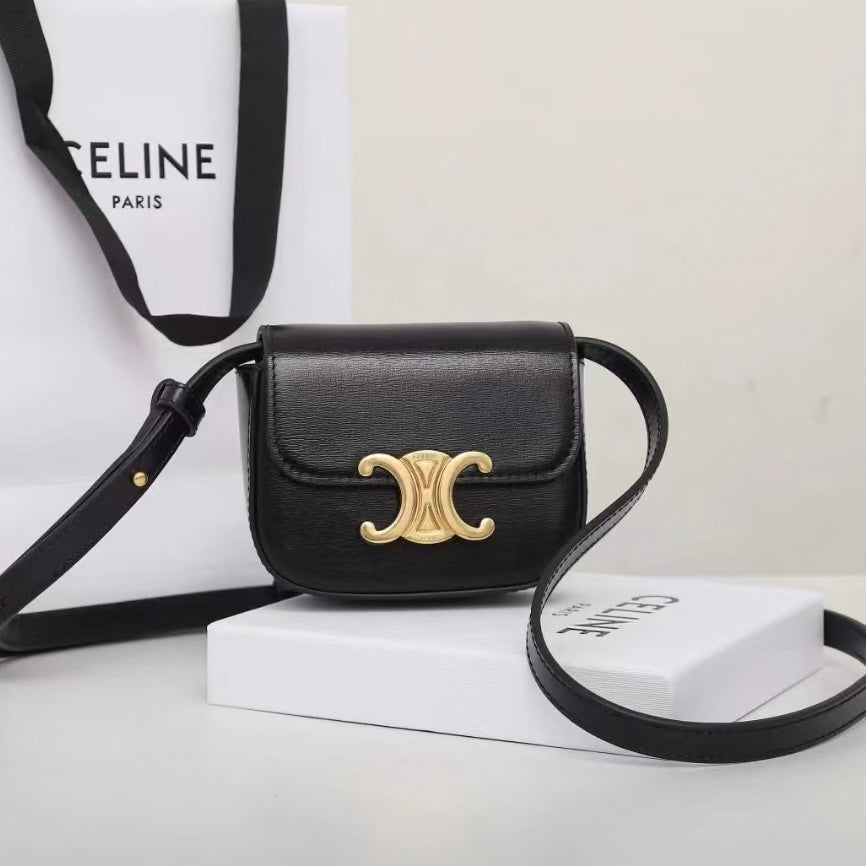 Celine Mini Claude In Shiny Calfskin