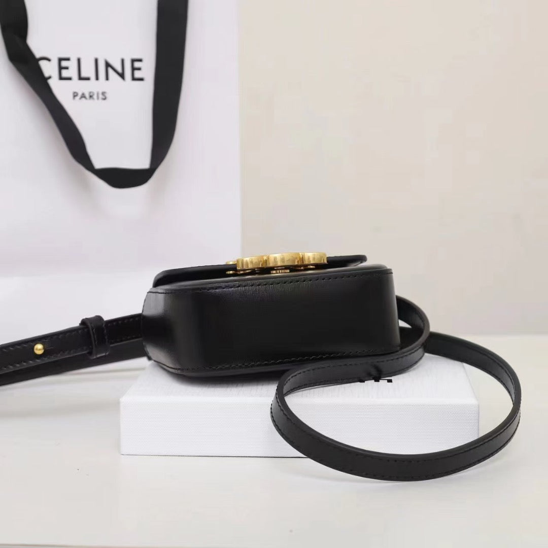 Celine Mini Claude In Shiny Calfskin