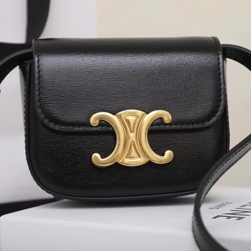 Celine Mini Claude In Shiny Calfskin
