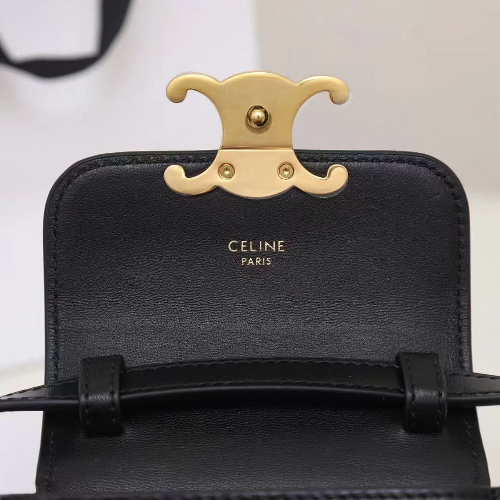 Celine Mini Claude In Shiny Calfskin