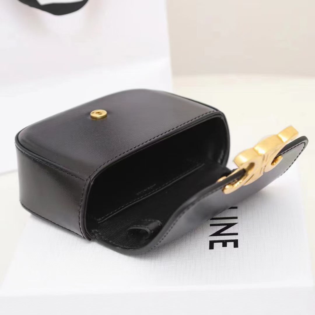 Celine Mini Claude In Shiny Calfskin
