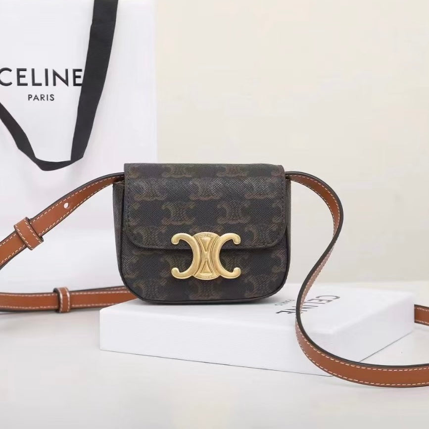 Celine Mini Claude In Shiny Calfskin