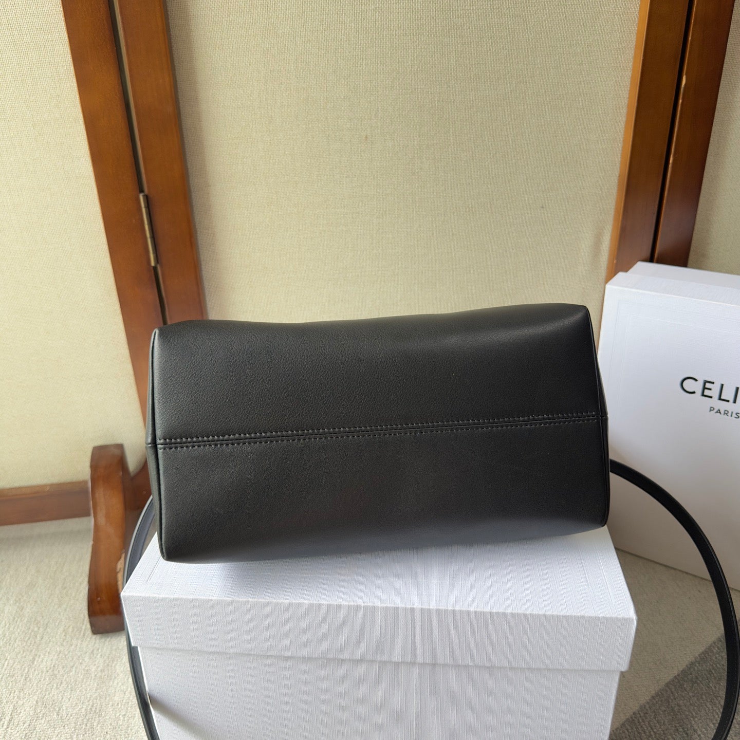 Celine Small Doctor's Pouch In Supple Natural Calfskin