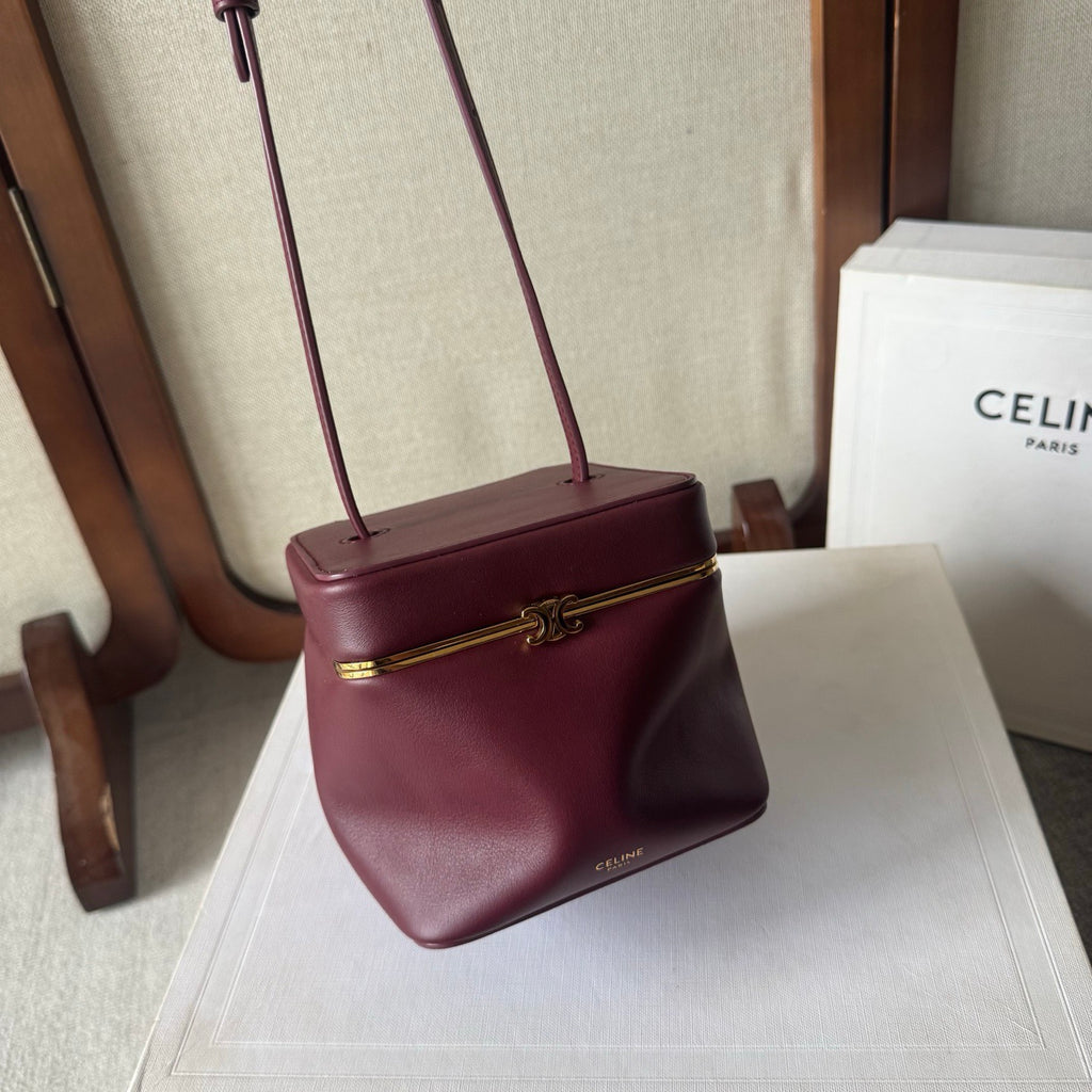 Celine Cube Frame In Supple Calfskin