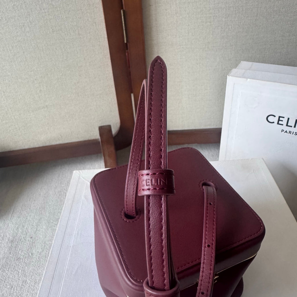 Celine Cube Frame In Supple Calfskin