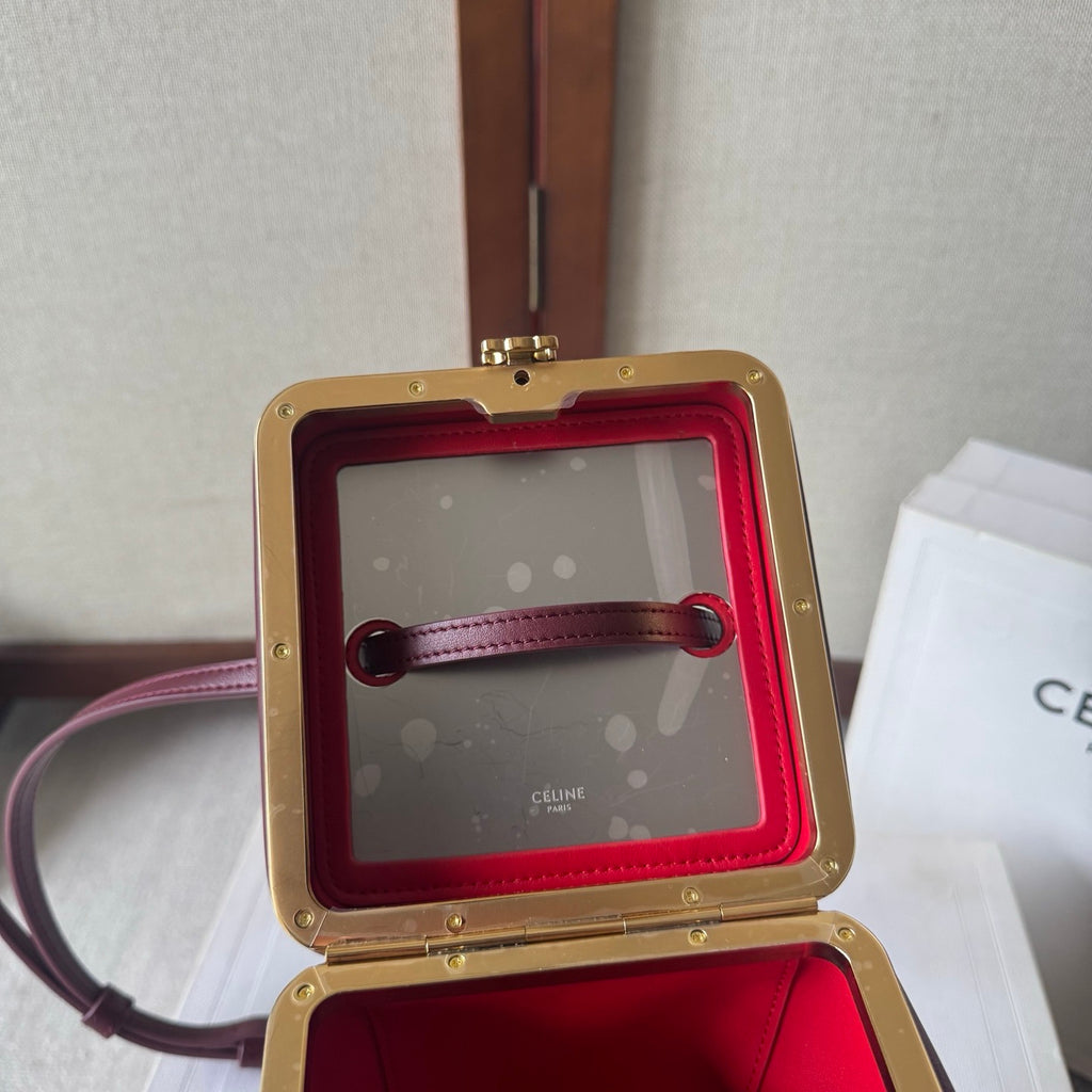 Celine Cube Frame In Supple Calfskin