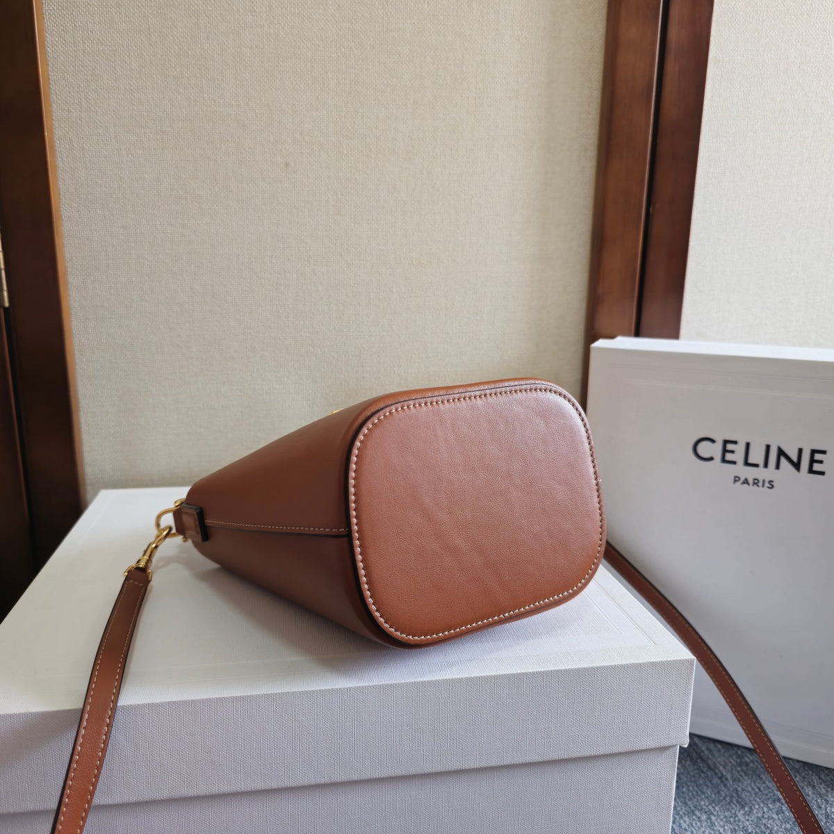 Celine Small Bucket Louise In Smooth Calfskin