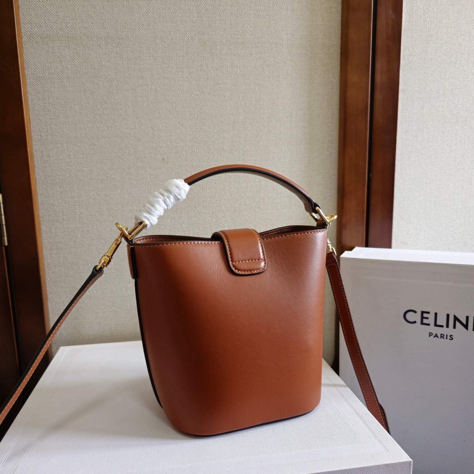 Celine Small Bucket Louise In Smooth Calfskin