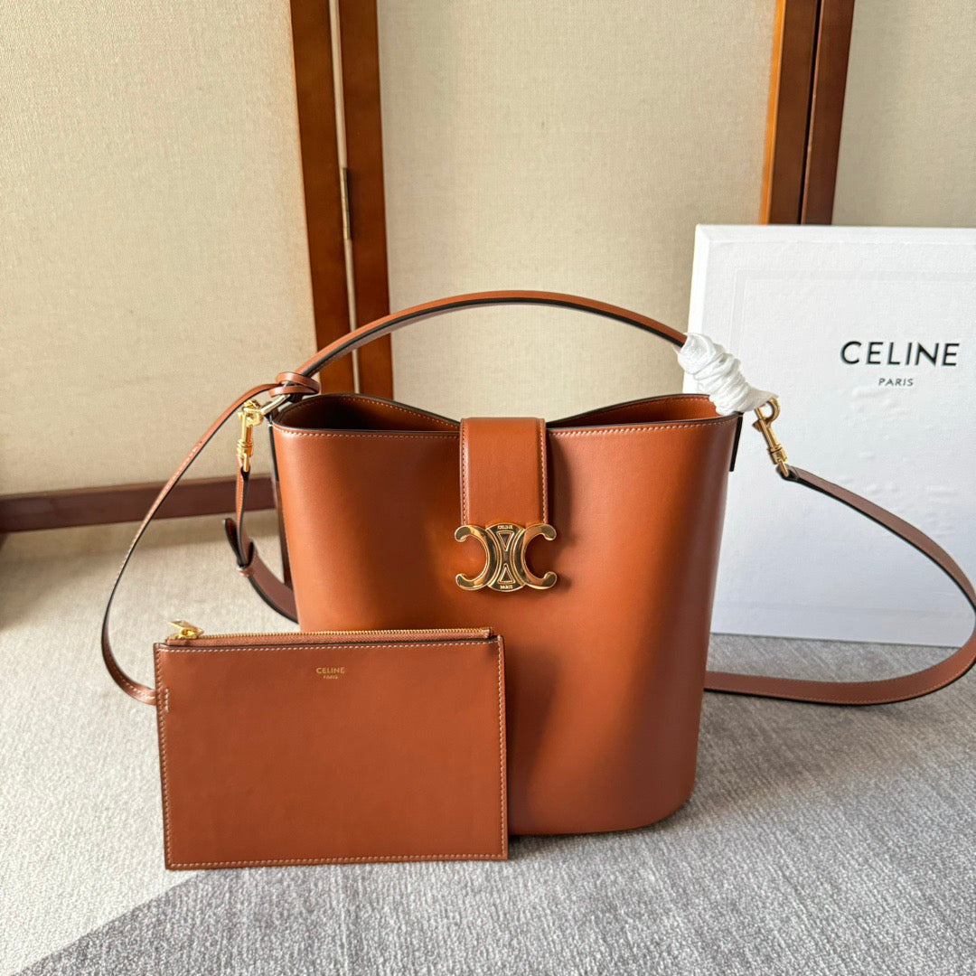 Celine Medium Bucket Louise In Smooth Calfskin
