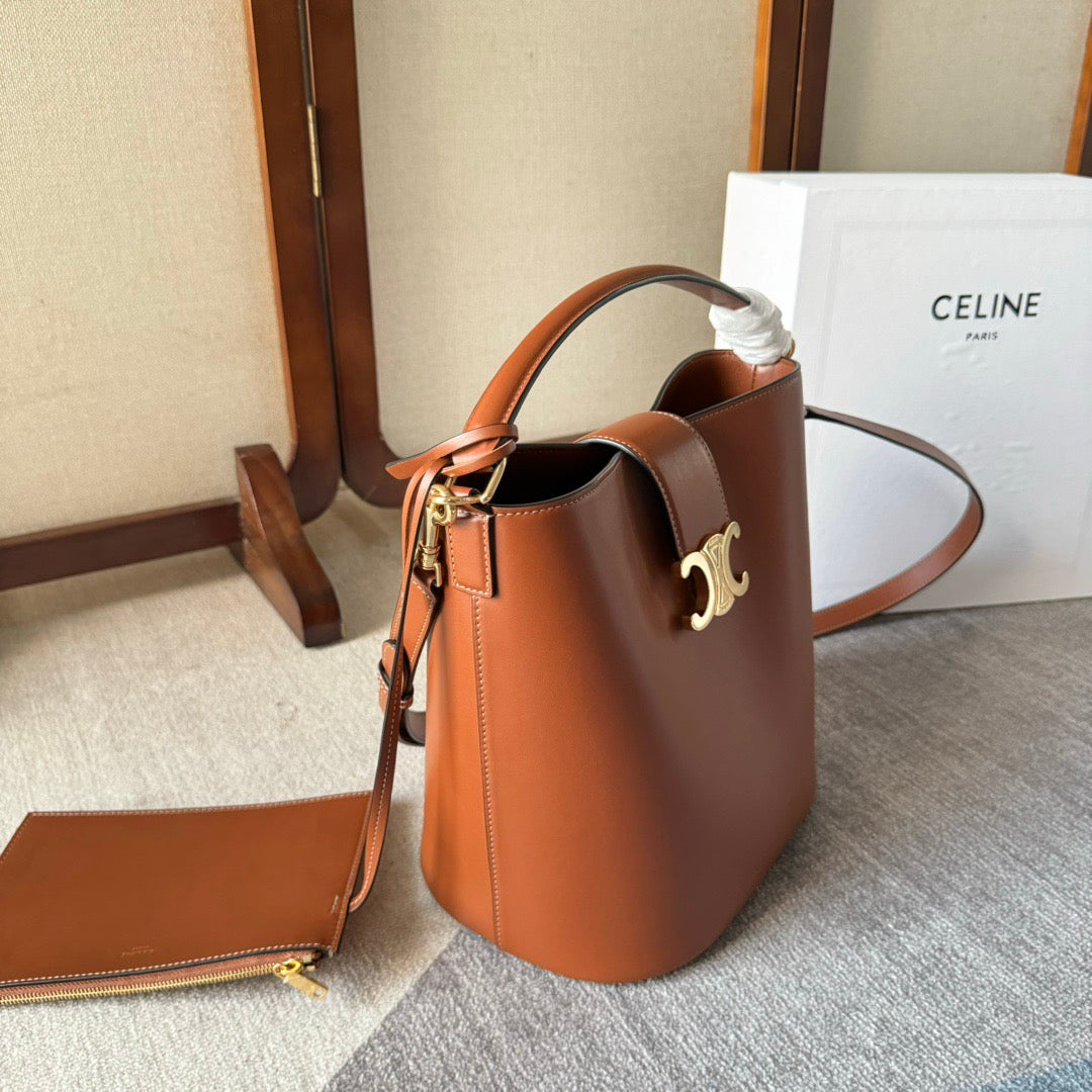 Celine Medium Bucket Louise In Smooth Calfskin