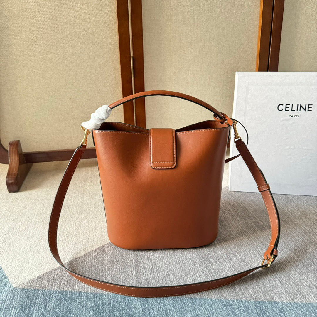 Celine Medium Bucket Louise In Smooth Calfskin
