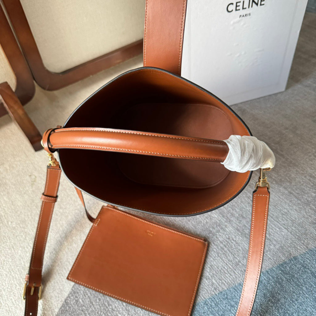 Celine Medium Bucket Louise In Smooth Calfskin