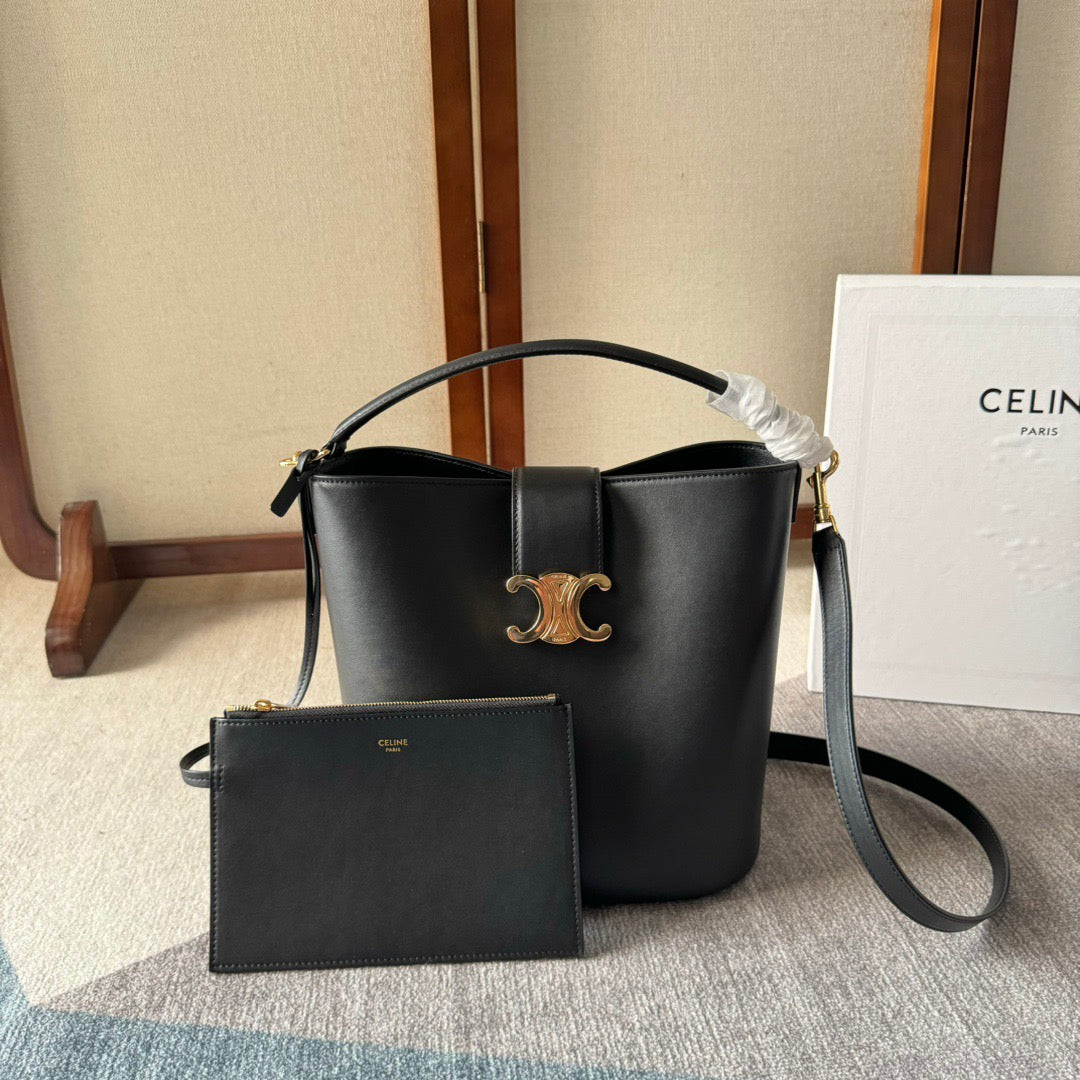 Celine Medium Bucket Louise In Smooth Calfskin