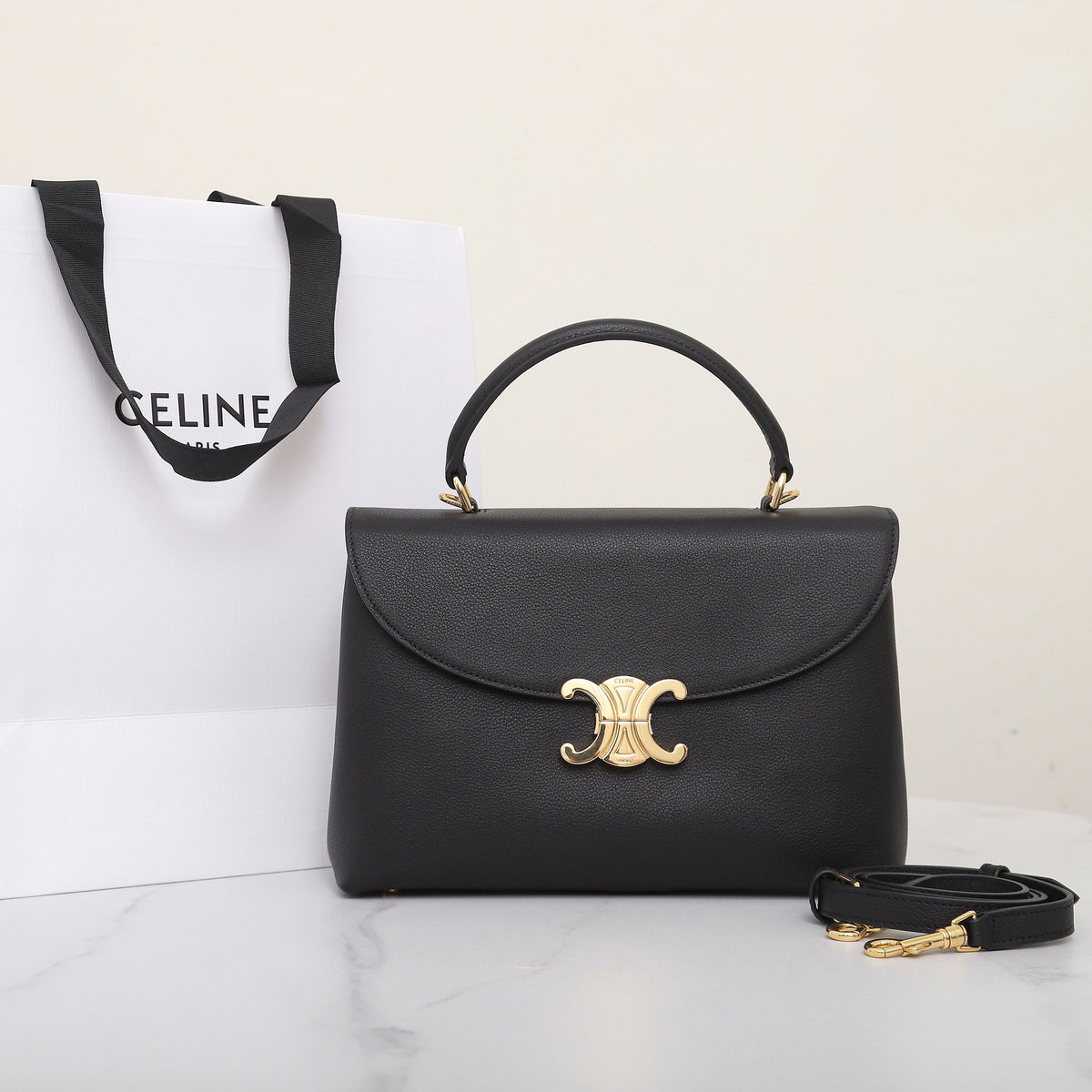 Celine Medium Nino Bag in Supple Grained Calfskin