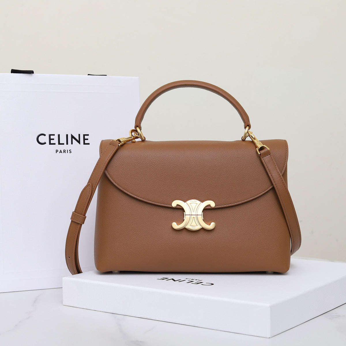 Celine Medium Nino Bag in Supple Grained Calfskin