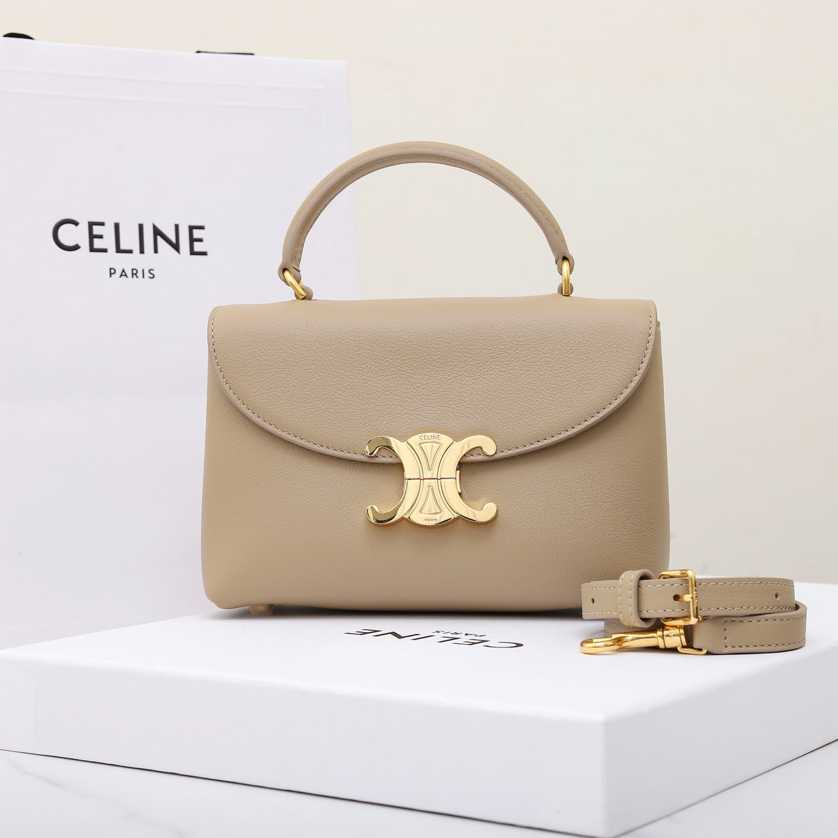 Celine Teen Nino Bag In Supple Grained Calfskin