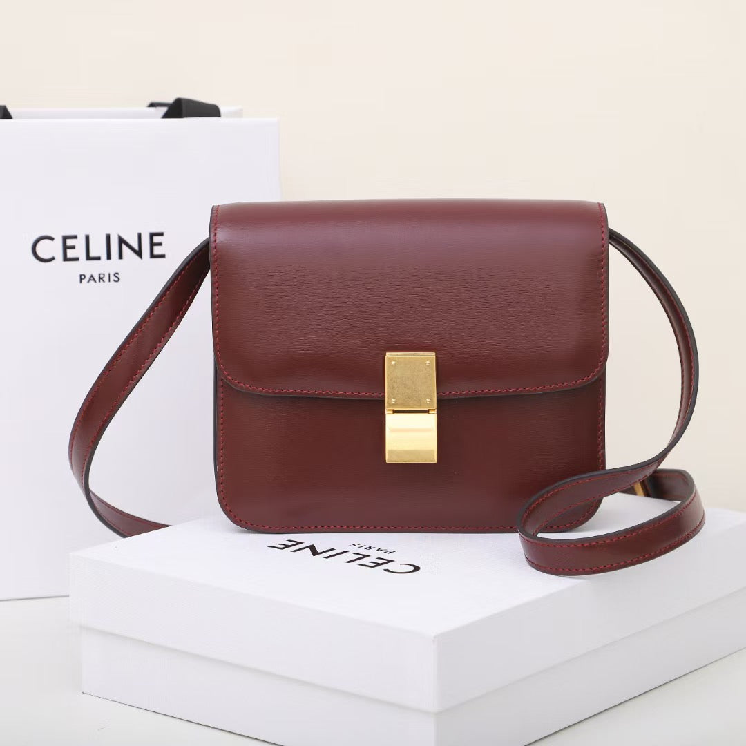 Celine Small Classic Box Bag in Calfskin