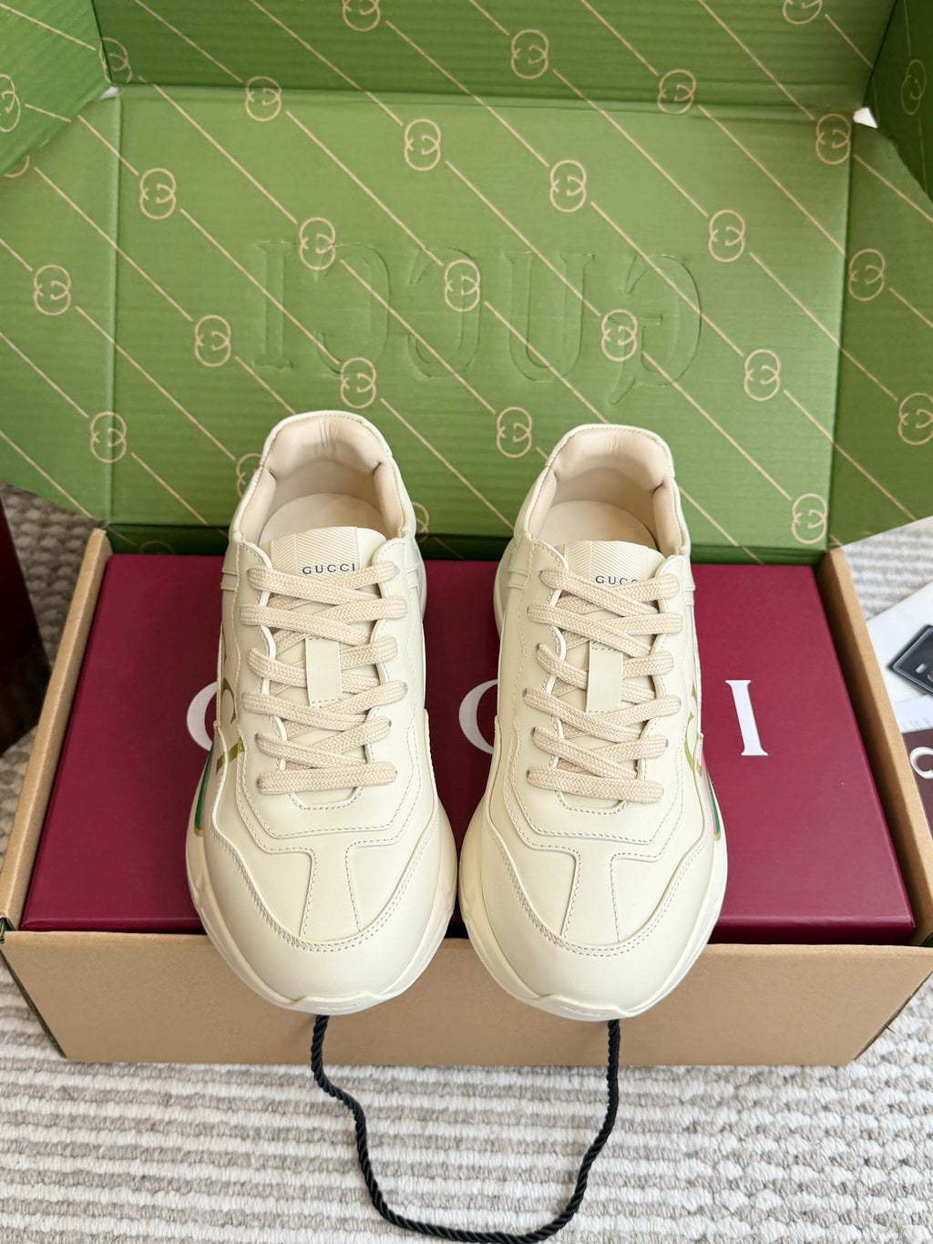 Gucci Rhyton Logo Leather Sneaker