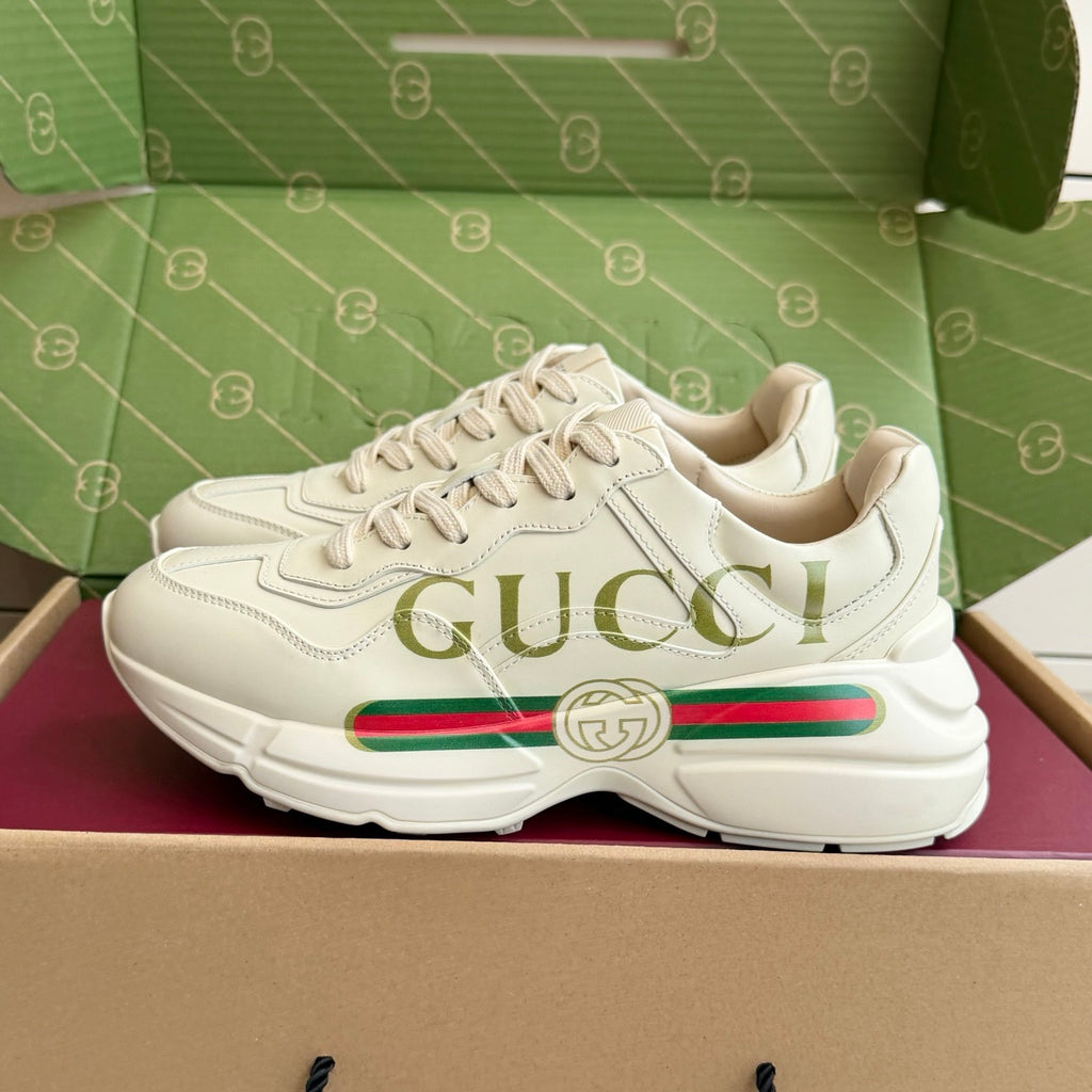 Gucci Rhyton Logo Leather Sneaker