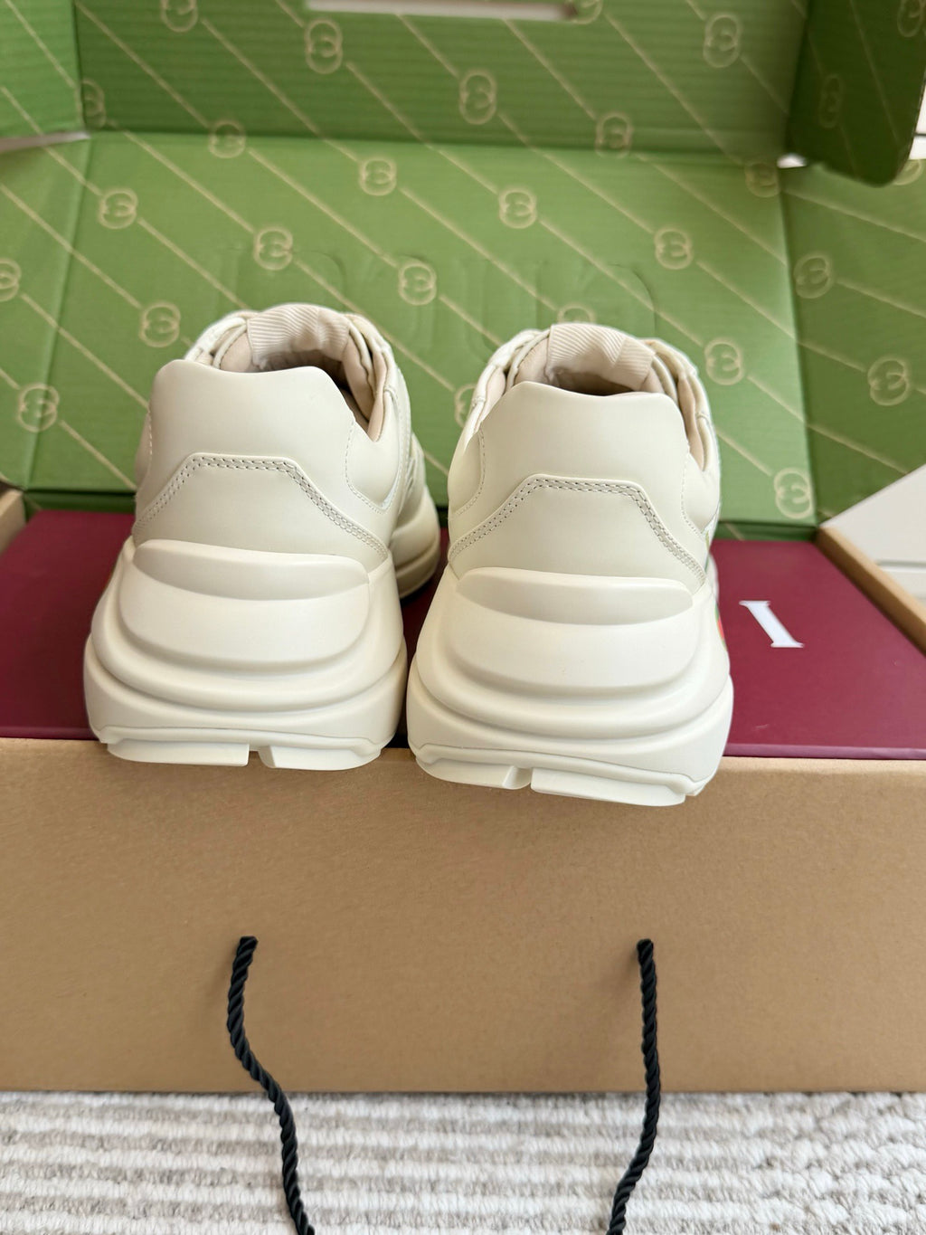 Gucci Rhyton Logo Leather Sneaker