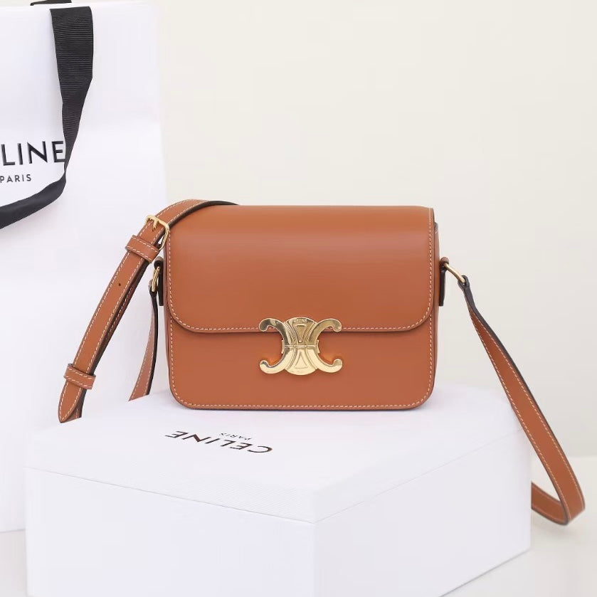 Celine Teen Triomphe Bag in Shiny Calfskin