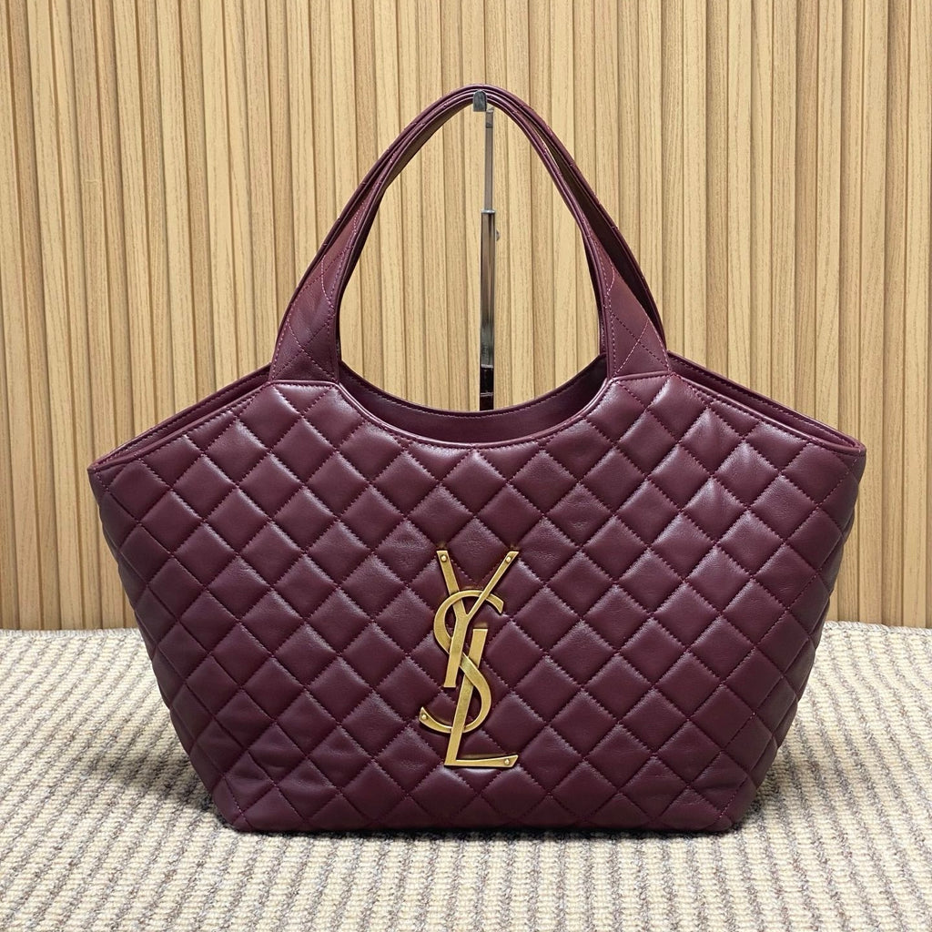 Saint Laurent Icare Medium in Quilted Nappa