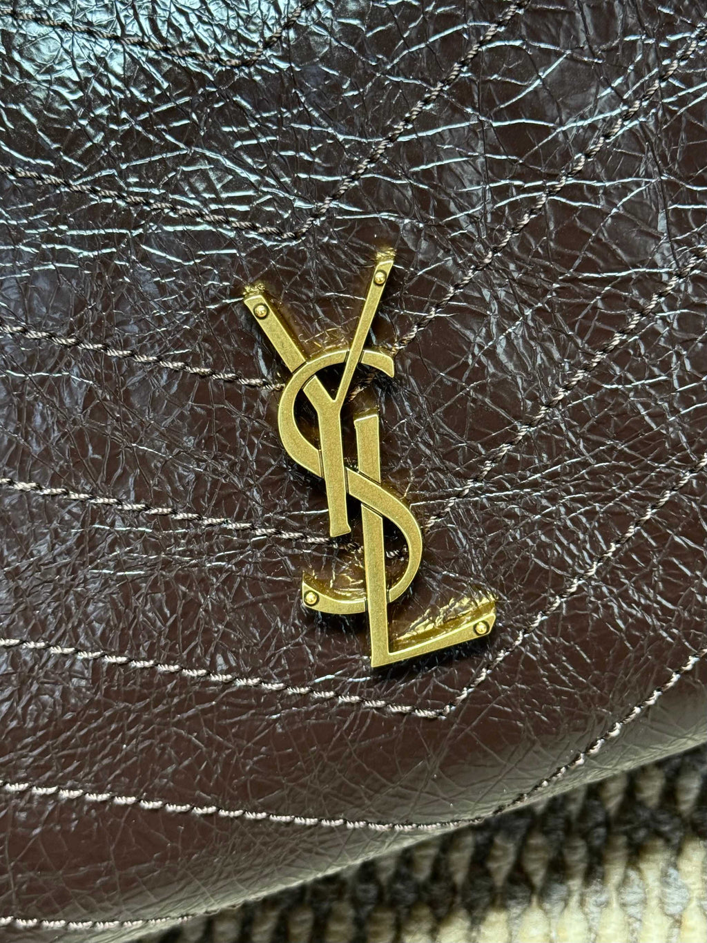 Saint Laurent Niki Shopping In Vintage Leather
