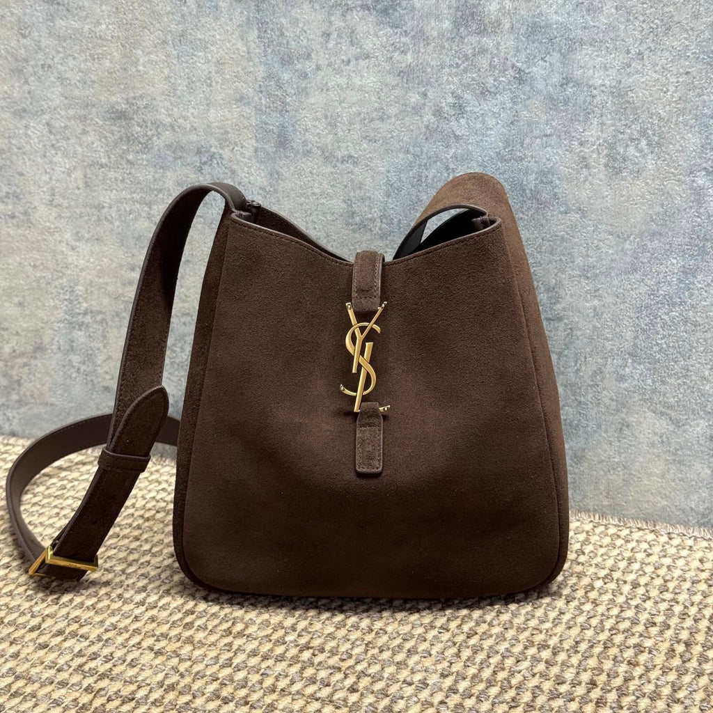 Saint Laurent Le 5 À 7 Supple Crossbody In Suede