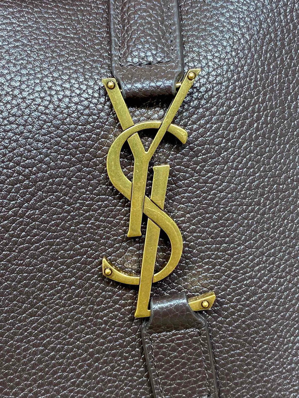 Saint Laurent Le 5 À 7 Bea in Grained Leather