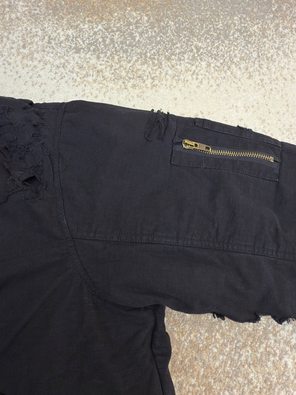 Balenciaga Oversized Distressed Cotton-ripstop Hooded Bomber Jacket